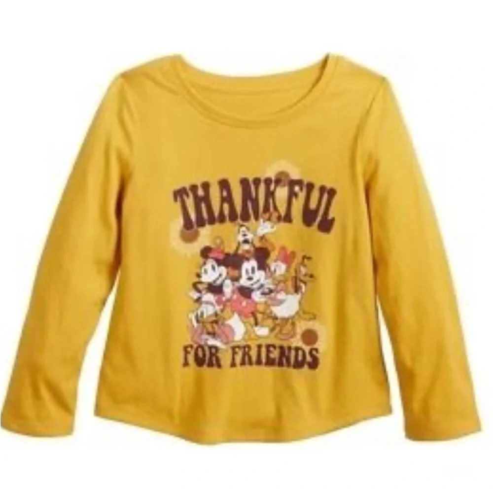Brand New Toddler Girls Autumn Themed Long Sleeve T-Shirts, Size 2T, NWT